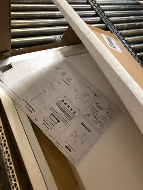 Photo 1 of Tribesigns Computer Desk, 63 inch Large Office Desk Computer Table Study Writing Desk Workstation for Home Office, Walnut