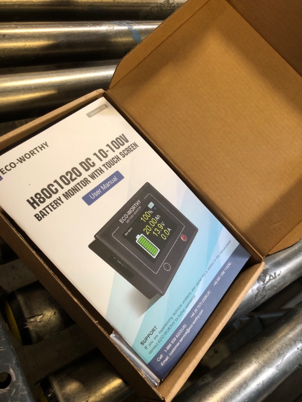 Photo 1 of ECO-WORTHY Upgraded 200A Touchable Display Battery Monitor with Hall Sensor, 0-100V Battery Meter with Program, Auto Detection,for 12V/24V/36V/48V Li-ion/LiFePO4/AGM/Gel Battery in RV/Solar System