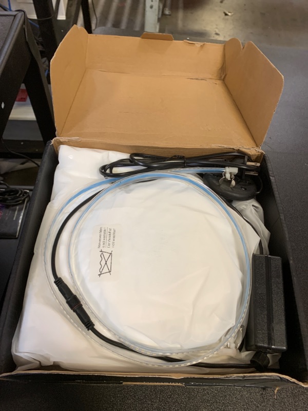 Photo 1 of Torchlet LED Standing Lamp with Remote Control, Adjustable Color Temperature and Brightness, Modern Floor Lamp with Fabric Shade for Bedroom, Living Room