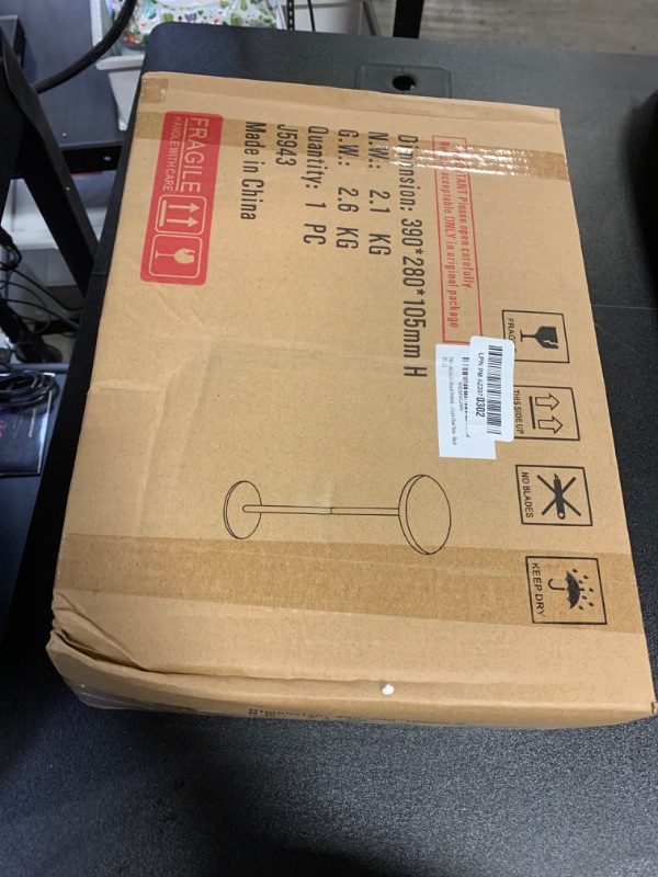 Photo 1 of DREAMODERN Round Drink Table Small Side Table, Modern End Table Black Weighted Base Pedestal Table Martini Table for Living Room Bedroom Small Spaces Sofa Couch Chair - Black