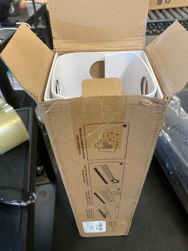 Photo 1 of YECAYE Large Under Desk Cable Management,Easy Install Cable Management Under Desk with 4 Cable Holders & 6 Ties,Child & Pet-Safe Cable Management,Desk Cable Management,Cable Management Tray,White