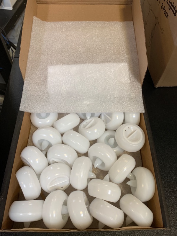 Photo 1 of Homemory 24Pack 2” Flameless Led Floating Candles, 200 Hour Plastic Battery Operated Flickering Waterproof Tealights for Cylinder Vases, Centerpieces at Wedding, Party, Pool, Holiday (White Base)