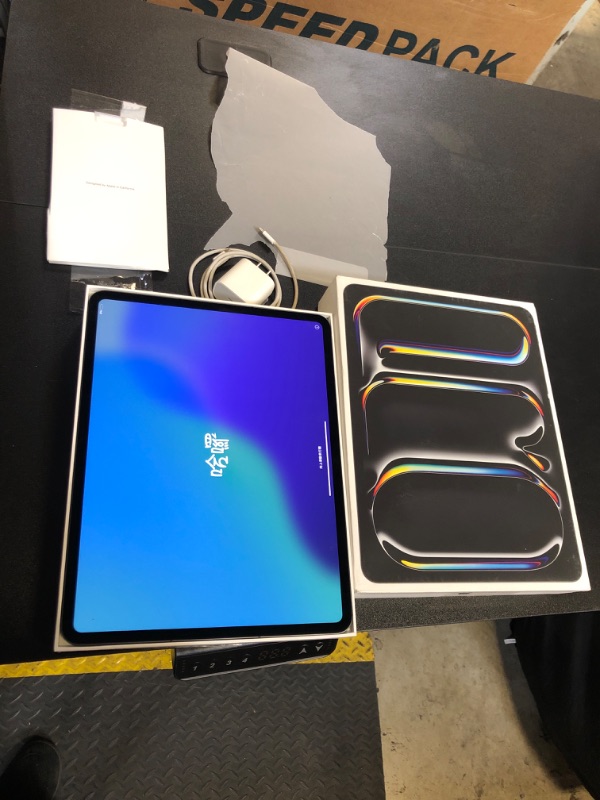 Photo 2 of Apple iPad Pro 13-Inch (M4): Built for Apple Intelligence, Ultra Retina XDR Display, 256GB, 12MP Front/Back Camera, LiDAR Scanner, Wi-Fi 6E + 5G Cellular, All-Day Battery Life — Space Black