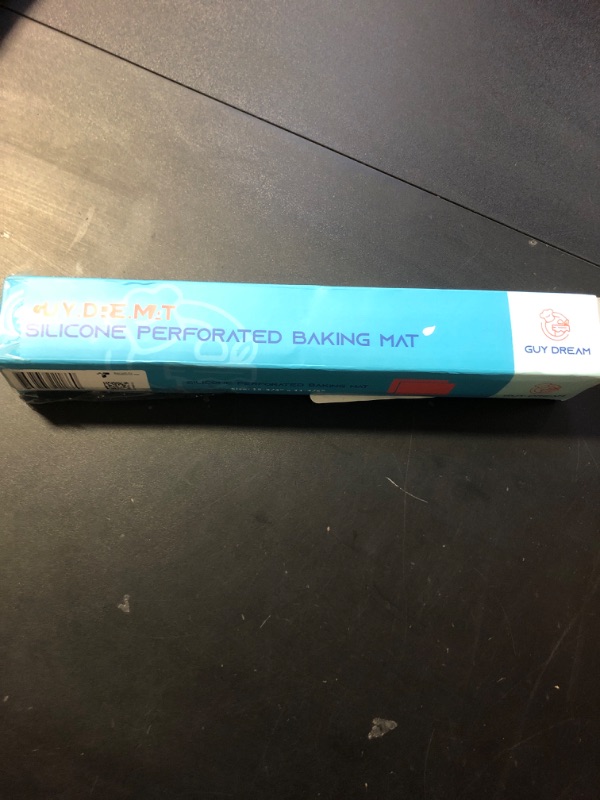 Photo 2 of 3PCs GUY DREAM Perforated Silicone Baking Mat 11-4/5" x 15-3/4" - 1 Choux Mat, 1 Eclair Mat and 1 Blank Mat for Baking Cookie- Steaming Mesh For Half Size Cooking Sheet- Non-Stick Reusable Oven Liner