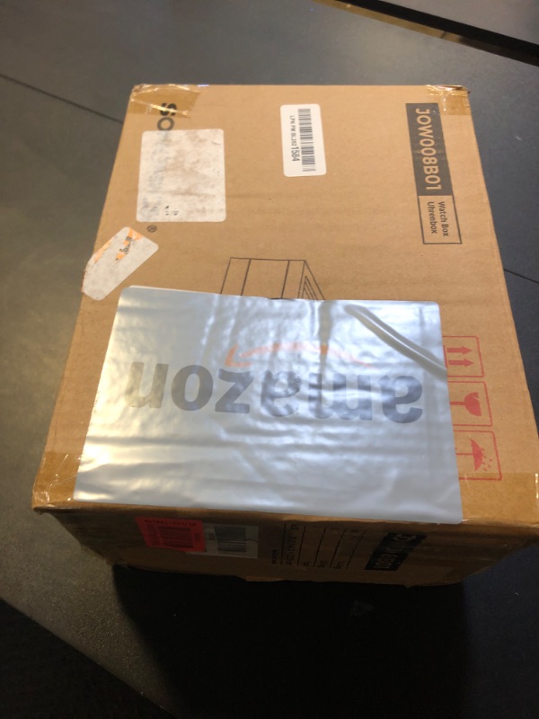 Photo 1 of SONGMICS 8-Slot Watch Box, 2-Tier Watch Display Case with Large Glass Lid, Removable Watch Pillows, Velvet Lining, Jewelry Box,Christmas Gift, Ebony Black UJOW008B01