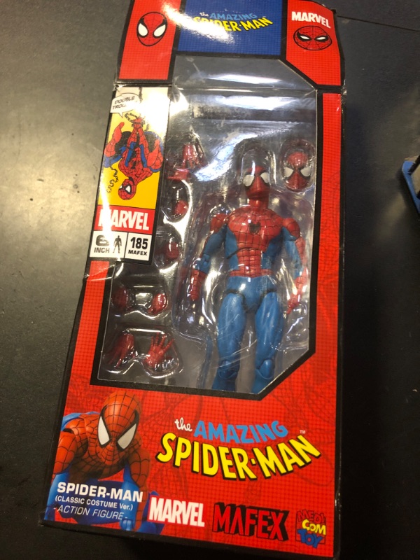 Photo 2 of ????????(MEDICOM TOY) MAFEX No.185 Spider-Man Spider-Man (Classic Costume Ver.) Total Height Approx. 6.1 inches (155 mm), Non-Scale, Pre-Painted Action Figure