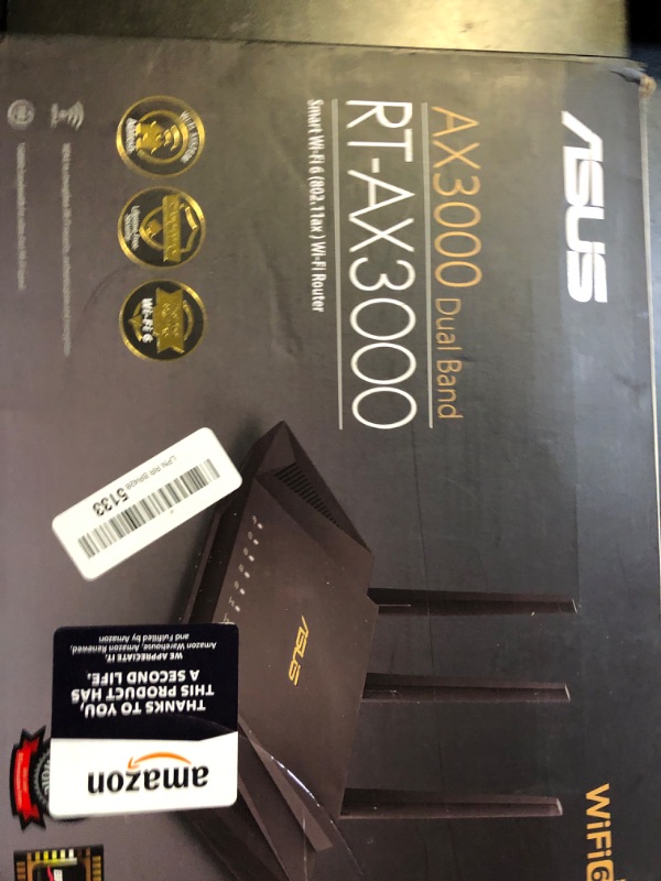 Photo 2 of AX3000 Dual Band WiFi 6 (802.11ax) Router