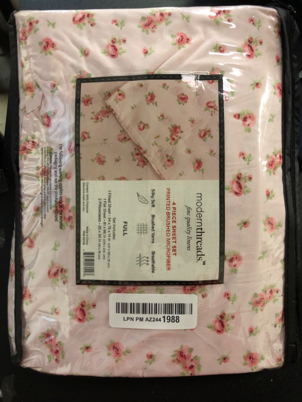 Photo 1 of Modern Threads Silky Soft Microfiber and Wrinkle Free Sheets - Luxurious Microfiber Bed Sheets Includes Flat Sheet, Fitted Sheet with Deep Pockets, & Pillowcases Blush, California King