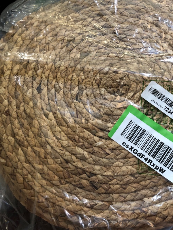 Photo 1 of Round Placemats Set of 6, 13.8" Woven Placemats, Rattan Placemats for Dining Table, Boho Wicker Chargers Plates for Home, Party, Wedding, Thanksgiving and Christmas