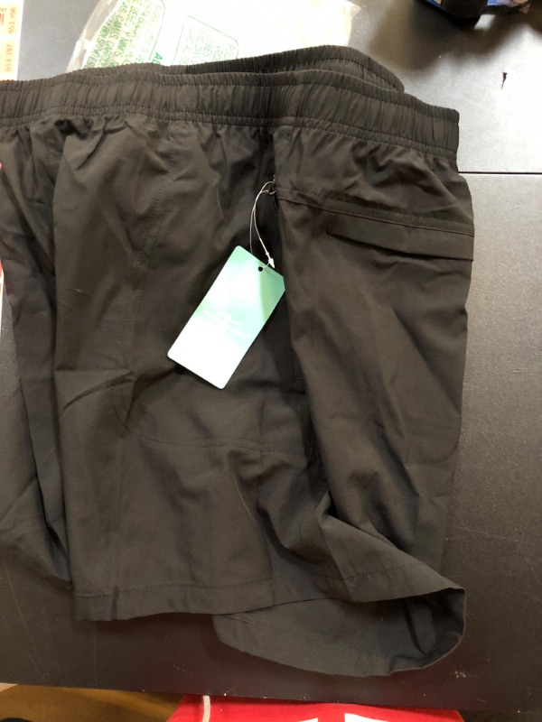 Photo 2 of Nomolen Women's 5" Hiking Cargo Shorts Quick Dry Lightweight Athletic Outdoor Shorts for Workout with Zipper Pockets UPF 50+