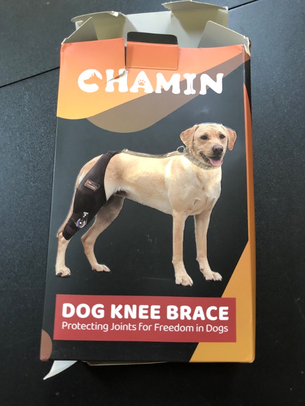 Photo 2 of CHAMIN/RISURRY Adjustable Dog Knee Brace with Extra Collar, Support for Torn Acl Hind Leg, Tear Ligament, Osteoarthritis,Rear Leg Limp, Recovery After Surgery,et?Left Leg,XL?