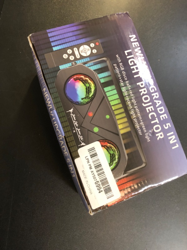 Photo 1 of Party Light Disco Ball Light Dj Light Disco Light Ocean Light Star Light Projector Dance Light Sound Activated with Remote Control Stage Light Strobe Light for Parties KTV Christmas Halloween Décor