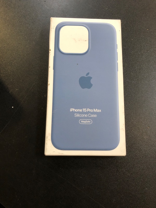 Photo 2 of Apple iPhone 15 Pro Max Silicone Case with MagSafe - Winter Blue