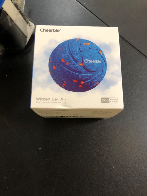 Photo 2 of ?New Material?Cheerble Smart Interactive Dog Toy, Wicked Ball AIR, Automatic Moving, Bouncing, and Rotating Ball, E-TPU Material, IPX7 Waterproof Rating, Active Rolling Ball for Medium and Large Dogs