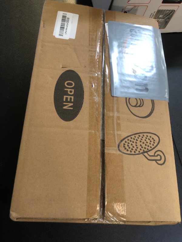 Photo 1 of Black Tub Shower Faucet Set Complete with 8-Inch Rainfall Shower Head and Tub Spout Included Shower Valve Tub Shower Trim Kit Matte Black