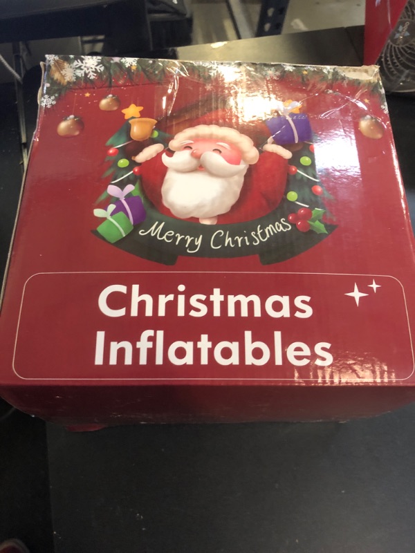 Photo 1 of 8 FT Tall Christmas Inflatables Santa Outdoor Decorations, Inflatable Santa Claus with Gift Bag Built-in LED Lights Blow Up Yard Decoration for Xmas Décor Holiday Party Indoor Lawn Patio