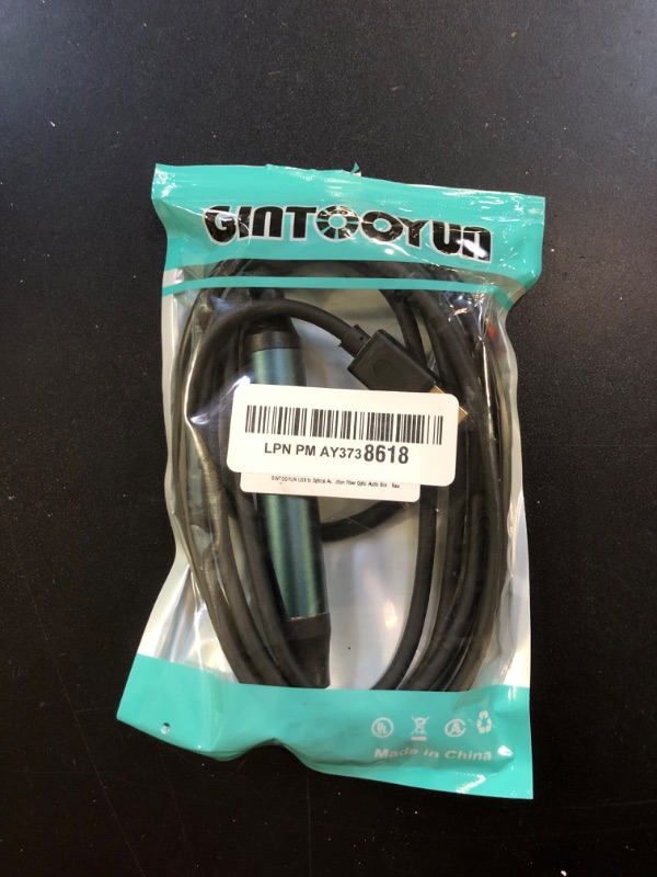 Photo 1 of GINTOOYUN USB to Optical Audio Adapter USB A to Fiber Optic Audio SPDIF Port Connection 2M/6.5FT Jack Audio Converter Cable for Computer Laptop Connection Fiber Optic Audio Box
