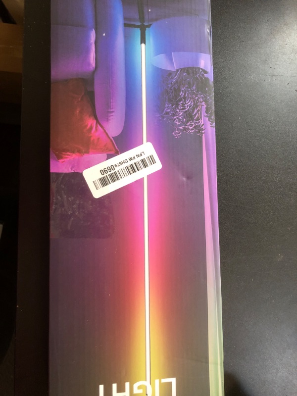 View 2 of Corner Floor Lamp,60” Smart RGB LED Corner Lamp with App and Remote Control, Color Changing Ambience Light with Music Sync, Easy to Install, Led Floor Lamp for Living Room Bedroom Gaming Room