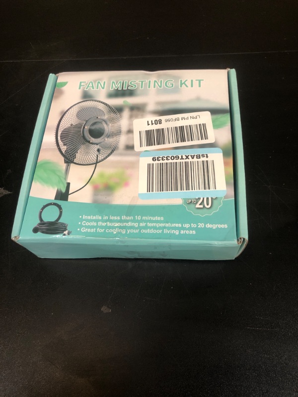 Photo 1 of Fan Misting Kit,Fit for Any Outdoor Fan.Fan Misters for Cooling Outdoor, Integrated Mister Ring for Outside with Water Valve, Misters for Outdoor Fan. Durable, Seamless Fan Mister not Easy to Leak.