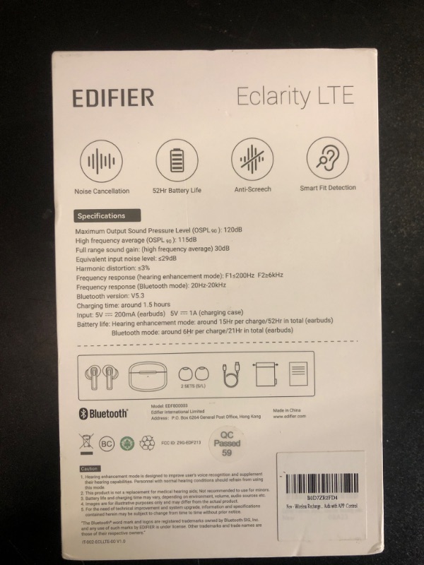 View 5 of Wireless Hearing Aids, Rechargeable Hearing Aids with Bluetooth, Active Noise Cancellation Smart Hearing Aids for Seniors Adults, OTC Hearing Aids with APP Control, High-Fidelity Sound