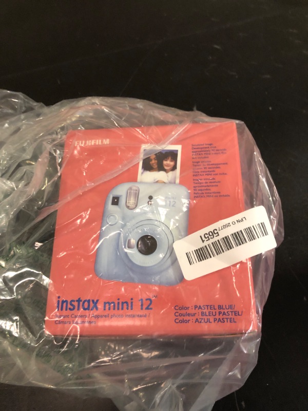Photo 1 of Fujifilm Instax Mini 12 Instant Film Camera - Pastel Blue