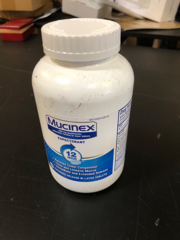 Photo 2 of 12 Hour Chest Congestion Expectorant Tablets, Loosens Mucus exp 9/2026