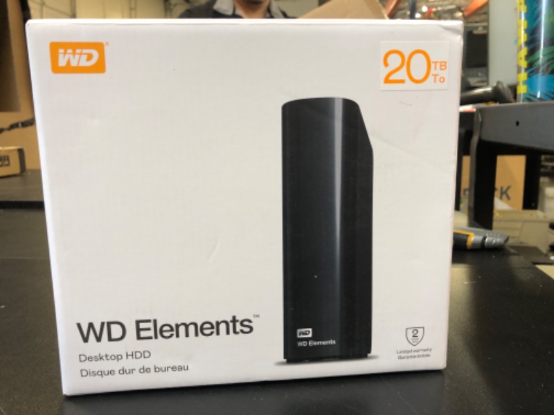 Photo 2 of WD 20TB Elements Desktop USB 3.0 External Hard Drive