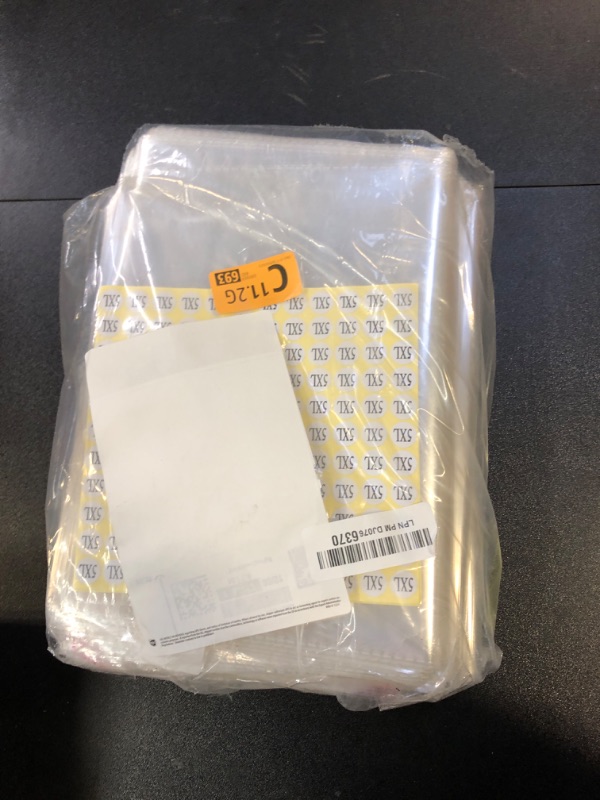 Photo 2 of 10” x 13” Clear Resealable Cellophane Bags 500 pcs Self-sealing Clear Bags for Packaging Products Self-adhesive Cello Bags for Clothes, T-shirts, Pants and Gifts, 500 ct in Bulk