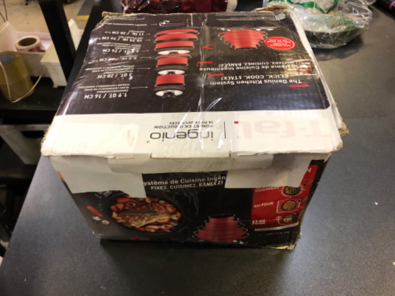 Photo 1 of T-fal Ingenio Expertise Non Stick Cookware Set 14 Piece, Induction, Oven Broiler Safe 500F, Stackable, Pots and Pans, RV, Camping, Fry Pans, Dishwasher Safe, Detachable/ Removable Handle, Copper