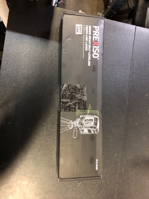 Photo 1 of PREXISO Laser Level with Tripod, 65Ft Self Leveling Cross Line Laser Level, Green Line leveler Tool for Hanging Pictures, Home Renovation with LED Indicator & 2 AA Batteries (26 inch Tripod)