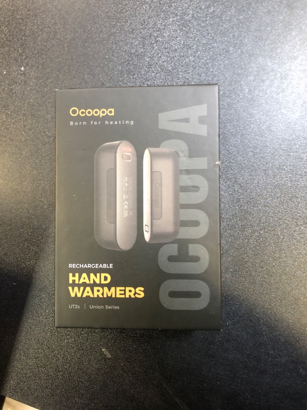 Photo 1 of OCOOPA Hand Warmers Rechargeable 2 Pack, Magnetic Electric Handwarmer, 16 Hrs Warmth 4 Levels Heat Up to 145?, USB-C Portable Charger 10000mAh, Raynauds, Golf, Tech Gifts for Men, Union UT2s(MagTwins)