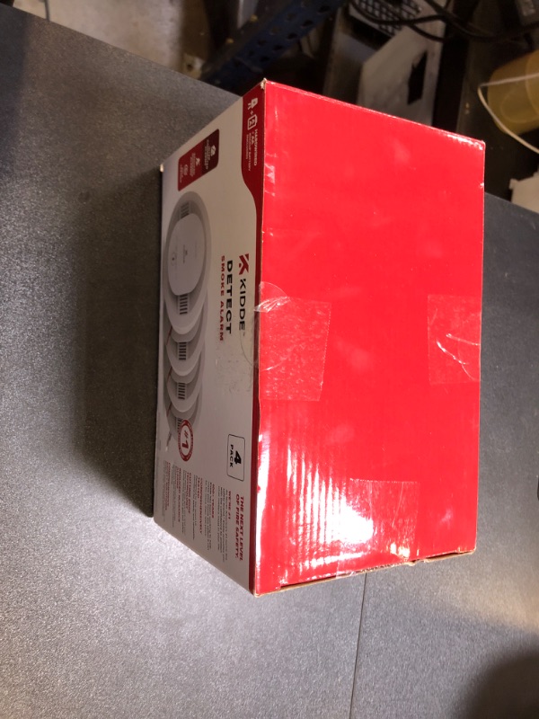 Photo 1 of Kidde Hardwired Smoke Detector, AA Battery Backup, Interconnectable, LED Warning Light Indicators, 4 Pack