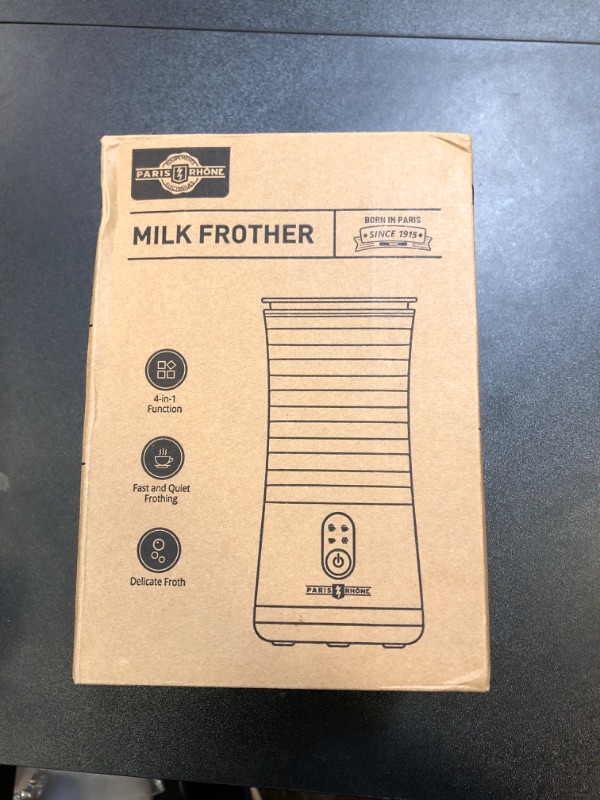 Photo 1 of Paris Rhône Milk Frother, Upgraded 4-in-1 Milk Frother and Steamer, Hot and Cold Foam Maker and Milk Warmer with Temperature Control & Auto Shut-Off, Frother for Coffee, Latte, Cappuccino, Matcha
