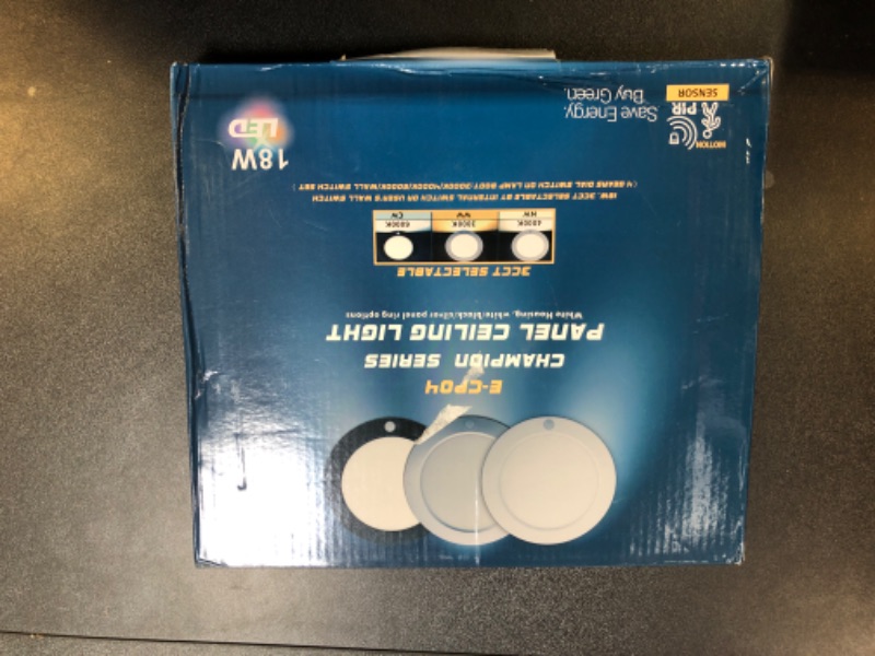 Photo 1 of Hisoo Motion Sensor Light Indoor, 18W LED Flush Mount Ceiling Light Fixtures for Bathroom Hallway Kitchen Porch Stairs-1600LM Bright Motion Sensor Recessed Light-3000K/4000K/6000K Wired Closet Light