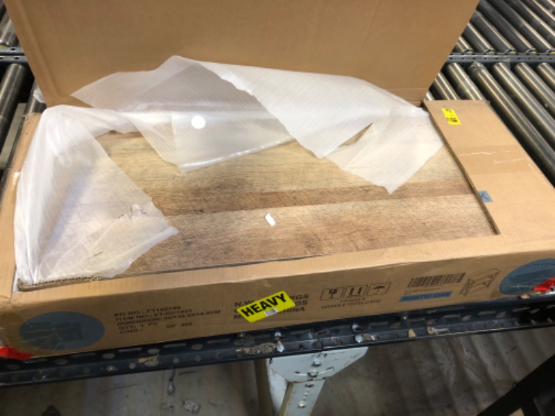 Photo 1 of FATORRI Small Bookcase, Wood and Metal Low Short Bookshelf, Industrial Book Case and Rustic Book Shelf for Small Space (Rustic Oak)