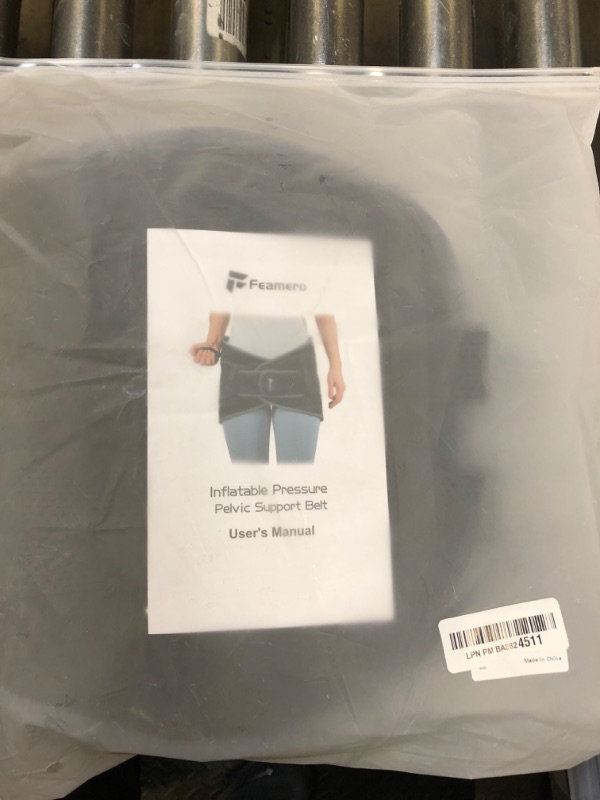 Photo 1 of Feamero Inflatable Pressure Pelvic Support Belt, Postpartum Pelvic joint Repair, Pelvic Tilt Correction, Sacral Nerve Pain Relief, and Easing Discomfort from Sacroiliac, Hip or Pubic Symphysis Separation (M)