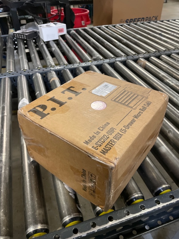 Photo 1 of P.I.T. Mini Pink Tool Box, Portable 5-Drawer Micro Roll Cab Steel Stackable Tool Box with Liner, Pink Small Tool Case for Tools Storage and Organizers, Home DIY