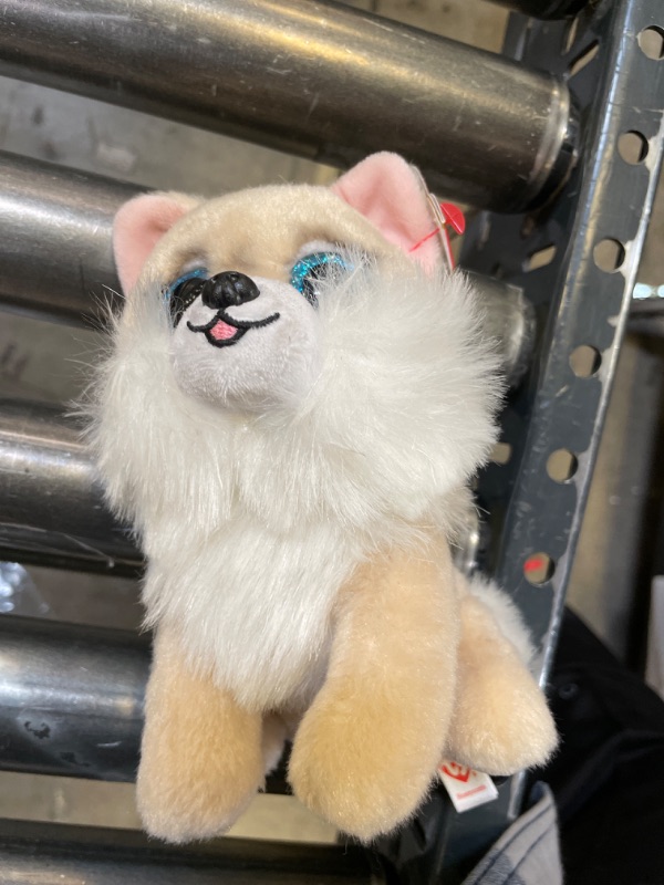 Photo 1 of Ty Beanie Boo Honeycomb The Tan Dog - 6 inch, White
