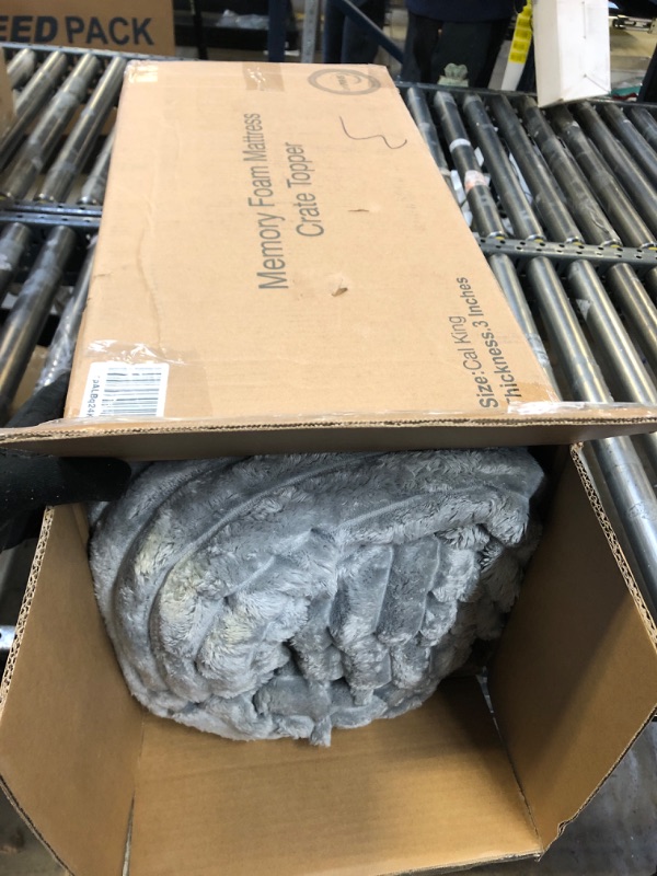 Photo 1 of BEDELITE Fleece California King Comforter Set -Super Soft & Warm Fluffy Grey Bedding, Luxury Fuzzy Heavy Bed Set for Winter with 2 Pillow Cases