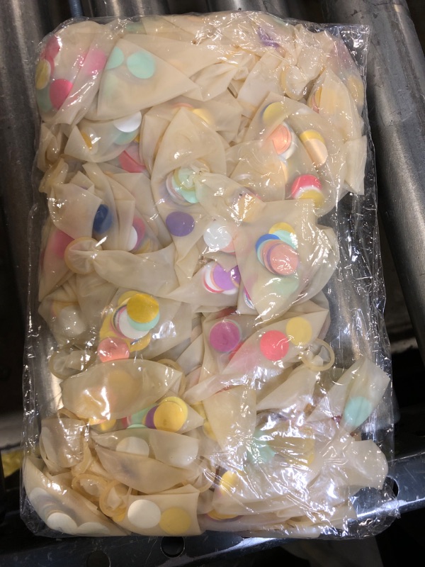 Photo 1 of 100 PACK TRANSPARENT CONFETTI BALLOONS