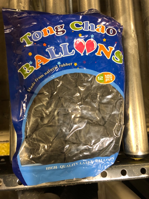 Photo 1 of 100 PACK BLACK BALLOONS