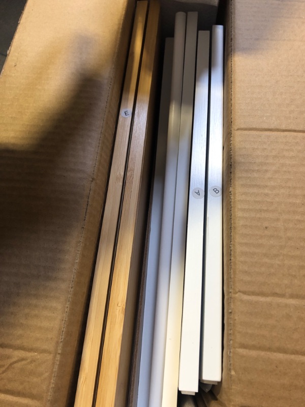 Photo 1 of Vriccc White Large Bread Box for Kitchen Counter, Double Layer Bamboo Wooden Large Capacity Bread Storage Bin