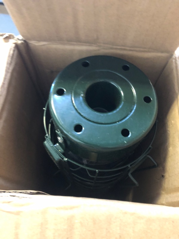 Photo 1 of Squirrel Proof Bird Feeder,Metal Mesh Bird Feeders for Outdoors Hanging,Gravity Protection Squirrel Proof Wild Bird Feeders with Finch Cardinal Chickadee,3LB Large Capacity,Green