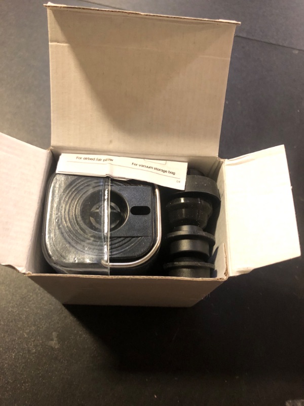 Photo 1 of LiltsDRae Mini Air Pump for Inflatables Portable, Electric Type-C Rechargeable Quickly Inflate Deflate for Pool Floats Air Mattress Swimming Ring Vacuum Storage Bags (Black)