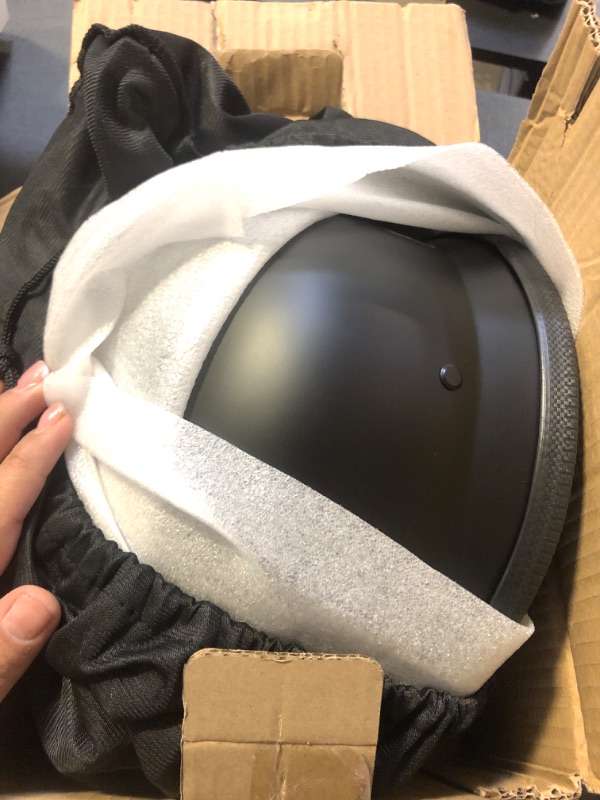 Photo 1 of Motorcycle Half Helmets with Face Shield, German Style Motorcycle Helmet for Adult Men Women, DOT Approved Retro Half Shell Helmet for Moped Cruiser Scooter (XX-Large, 1Matt Black)