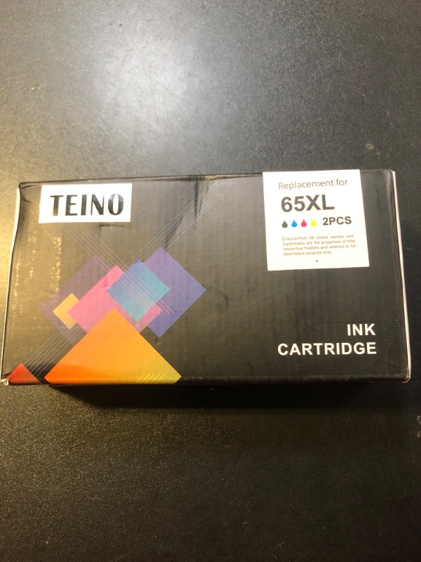 Photo 2 of TEINO Remanufactured Ink Cartridges Replacement for HP 65 65XL 65 XL use with HP Envy 5055 5052 5010 5020 DeskJet 3755 2652 3752 2622 2655 3758 3720 3722 HP 120 100 125 130 (Black