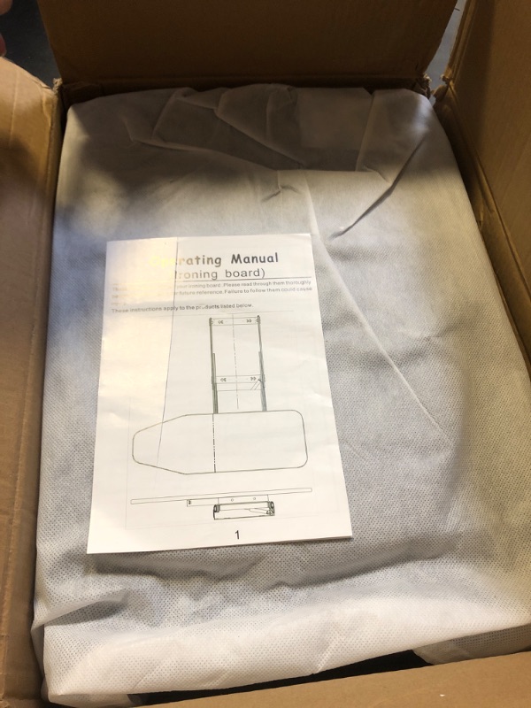 Photo 1 of Vrietina Retractable Foldable Ironing Board, 180° Swivel Pull Out Ironing Board Closet Sliding Out Space Saving with Removable Heat Resistant Ironing Board Cover, Board Size: 32.3"×13"