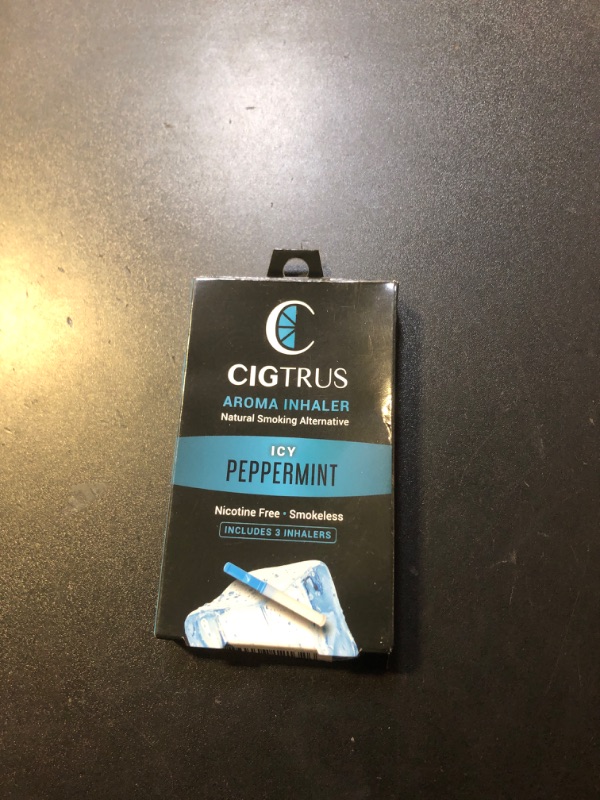 Photo 1 of Cigtrus Smokeless Air Inhaler - Natural Smoking Alternative | Tobacco-Free, Nicotine-Free, & Non-Electric | Oral Fixation Relief - Quit Smoking Aid & Stop Vaping Aid | ICY Peppermint- 3 Pieces