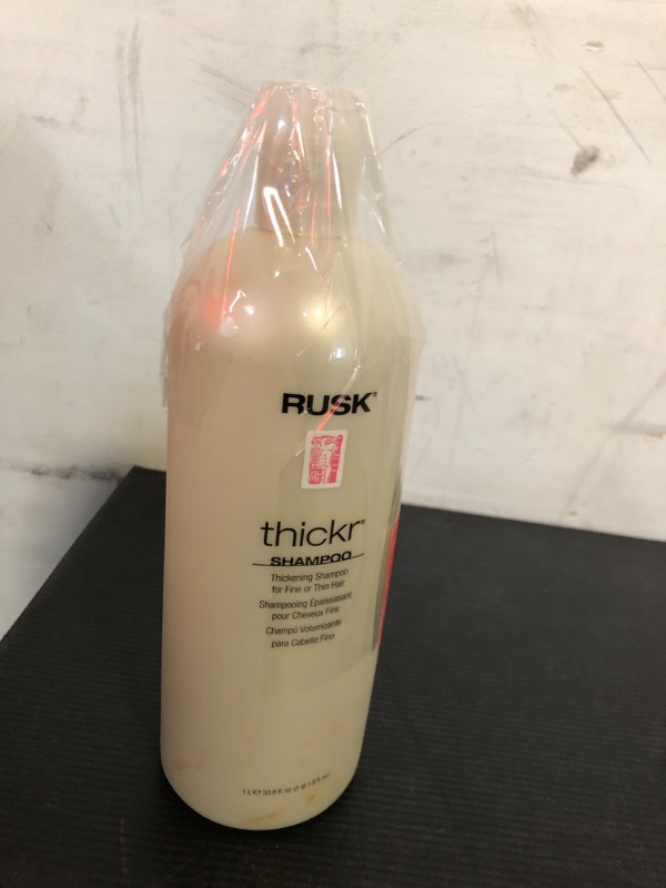 Photo 1 of RUSK Designer Collection Thickr Thickening Shampoo, Plumps Up the Cuticle to Increase Strength, Lift and Texture, Leaves Hair with Soft and Manageable 33.8 Fl Oz (Pack of 1)