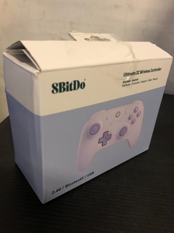 Photo 2 of 8Bitdo Ultimate 2C Wireless Controller for Windows PC and Android, with 1000 Hz Polling Rate, Hall Effect Joysticks and Triggers, and Remappable L4/R4 Bumpers (Purple)